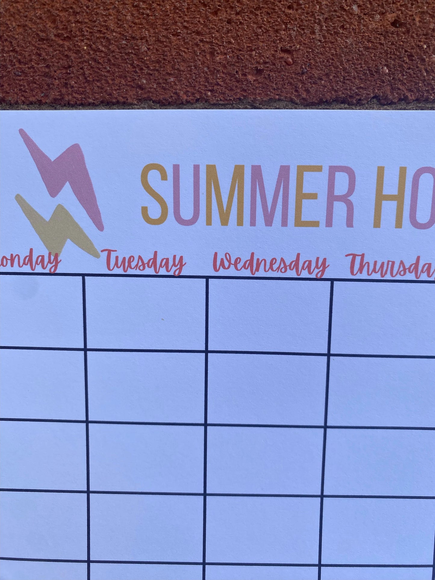 DIGITAL SUMMER HOLIDAY Planner & Tracker  - Summer holidays