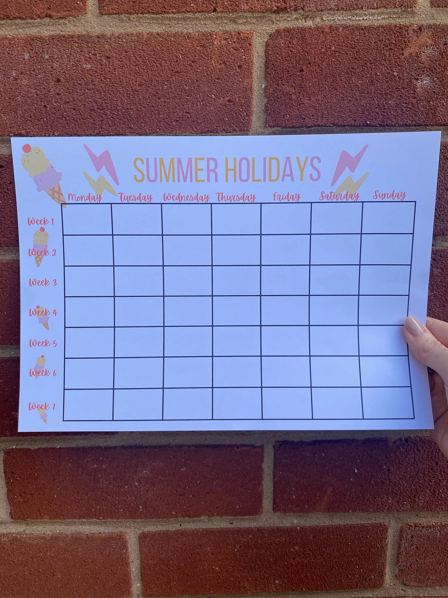 DIGITAL SUMMER HOLIDAY Planner & Tracker  - Summer holidays