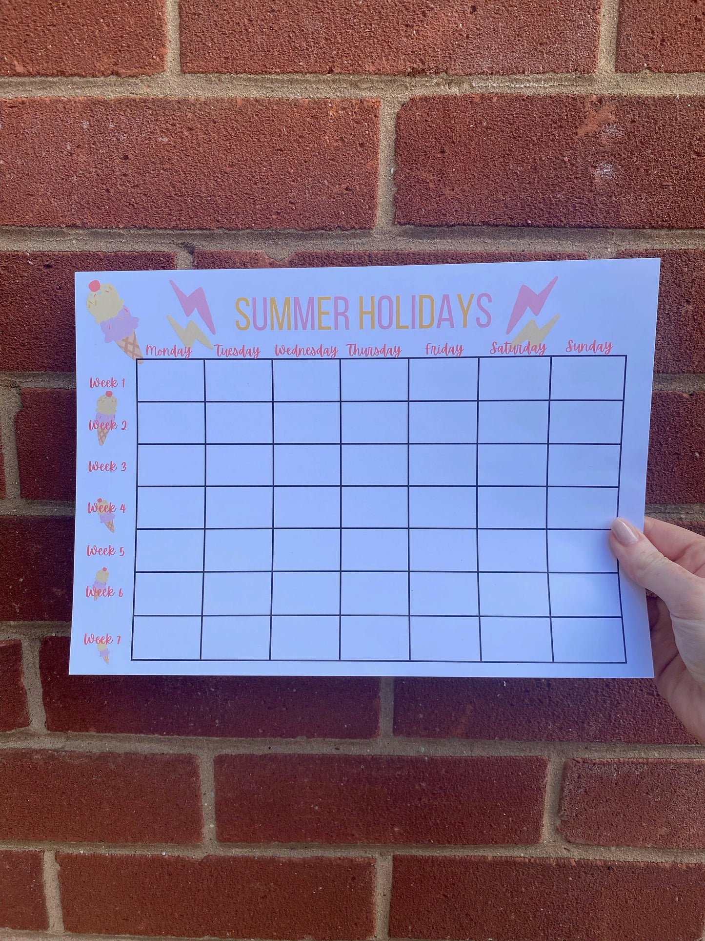 DIGITAL SUMMER HOLIDAY Planner & Tracker  - Summer holidays