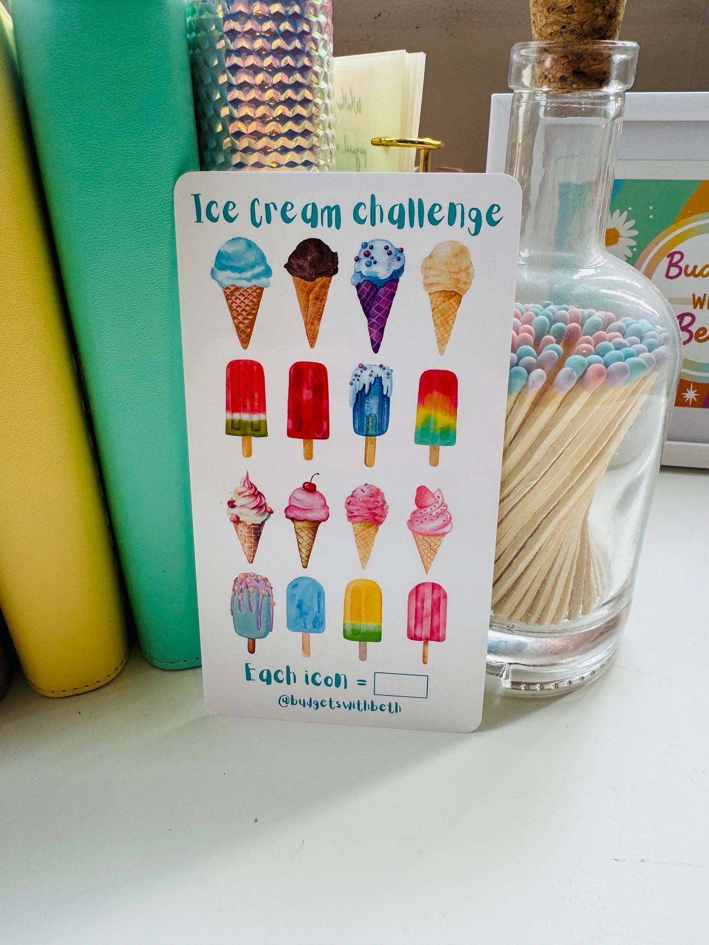 ICE CREAM SAVINGS Challenge Fund Tracker